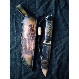 ТЕМНИЙ ЛОРД ІІ авторський ніж ручної роботи Alexknifemaker, сталь Elmax, 62 HRC. Photo 2
